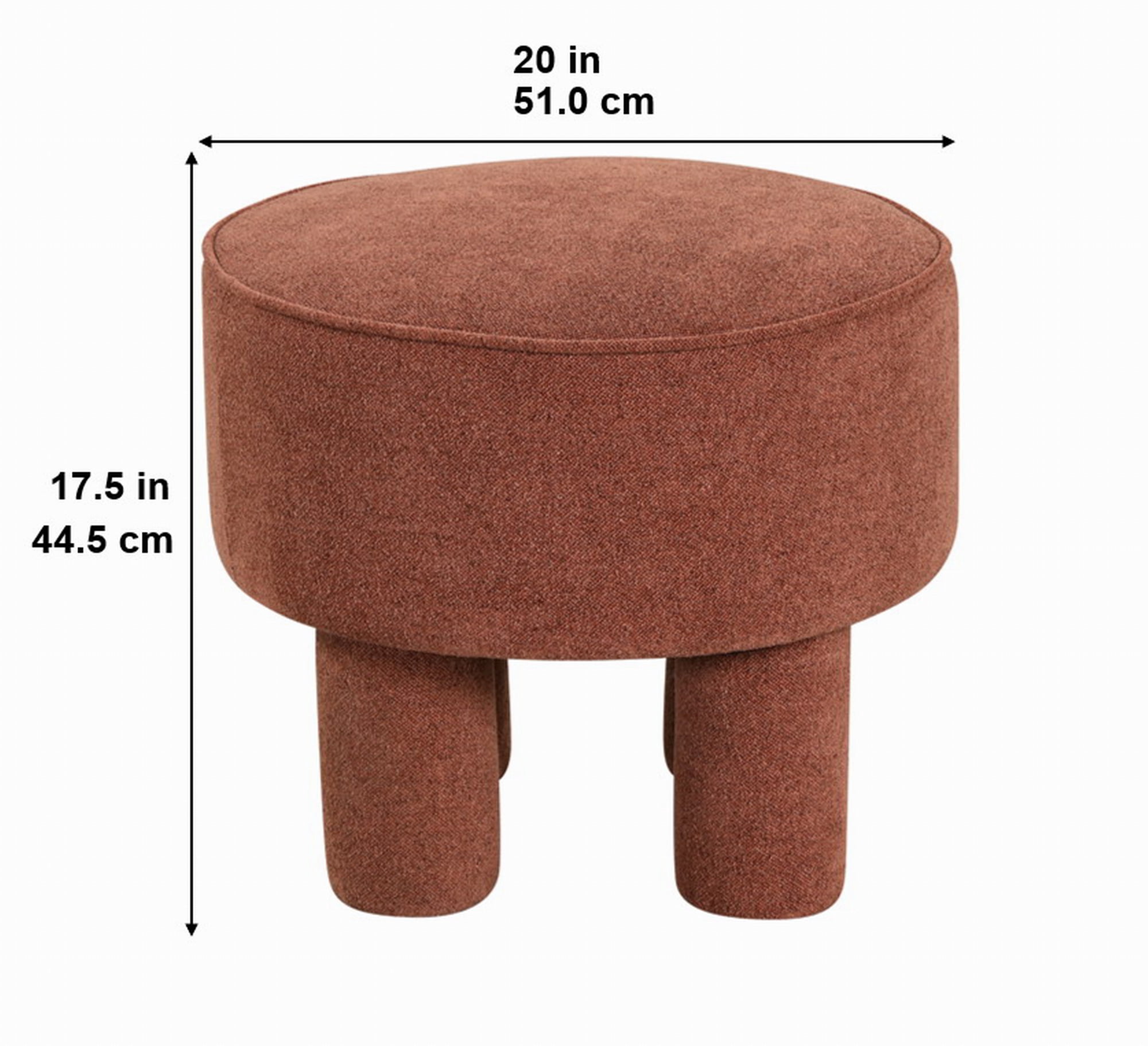 Better Homes & Gardens Adlin Ottoman, Rust