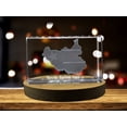 thumbnail image 3 of South Sudan 3D Engraved Crystal 3D Engraved Crystal Keepsake/Gift/Decor/Collectible/Souvenir, 3 of 6