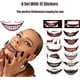 thumbnail image 4 of Juego de 12 pegatinas para caras de Halloween, maquillaje de broma, tatuaje temporal, 4 of 5