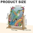 thumbnail image 2 of Diamond Painting Kit Mirror Green Bird DIY 5D Sparkling Rhinestones Rotatable Mirror Surface Handmade Artwork Gift, 2 of 7