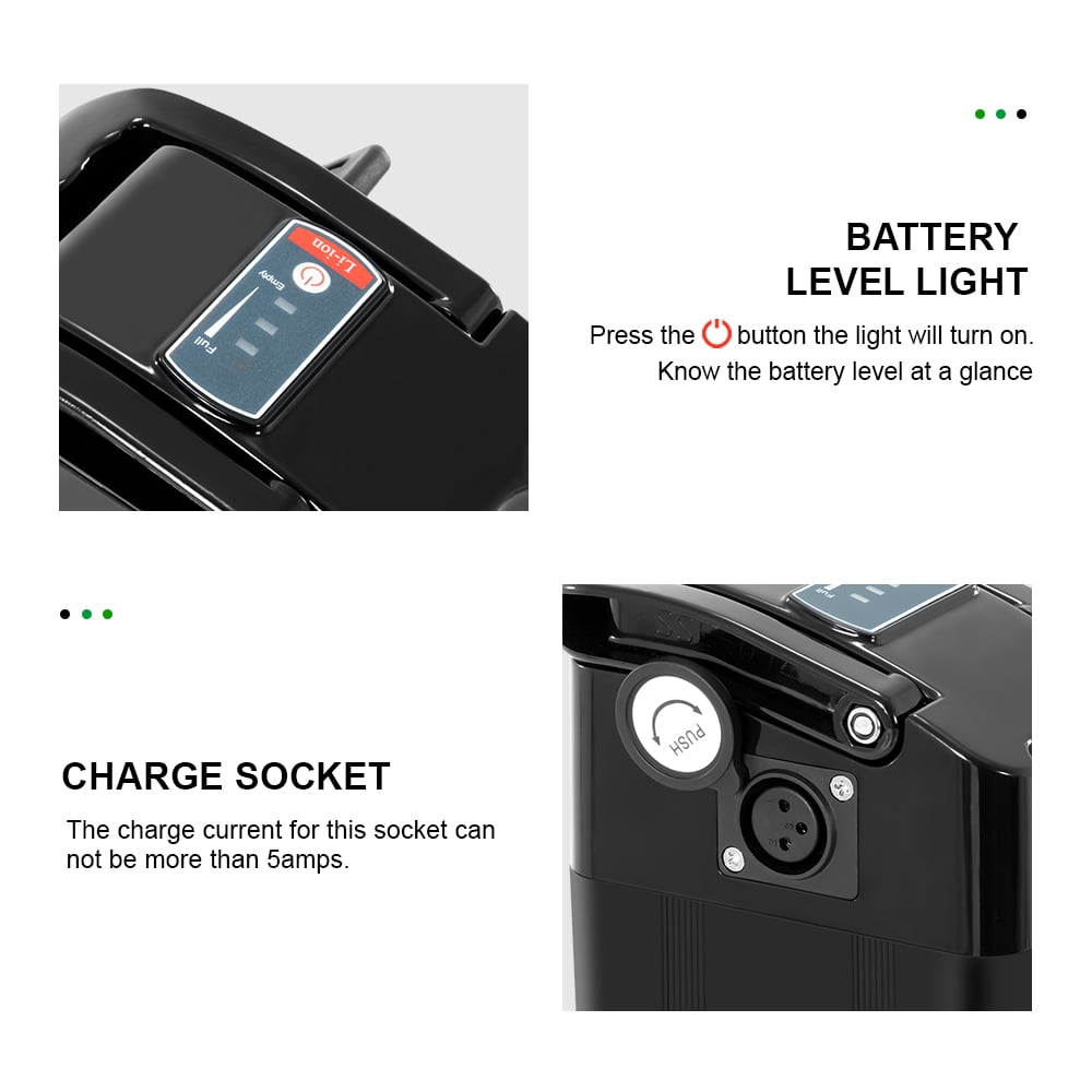 YOSE POWER 48V 15.6Ah Ebike Battery Compatible with ECOTRIC Hammer Fat 48V Tire Ebike  Fit for ECOTRIC Hammer FAT20850C Bicycle Battery
