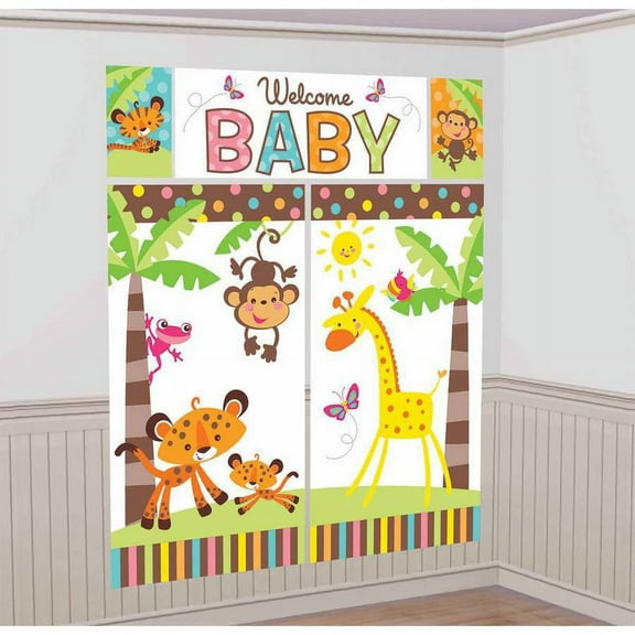 Fisher-Price Baby Scene Setters, Brown, 5 Piece, Party