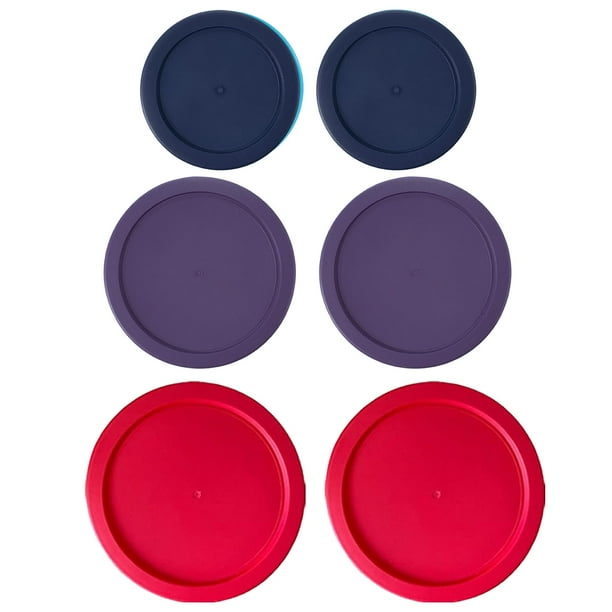 Tapas de repuesto para recipientes Pyrex redondos de vidrio y plástico para alimentos