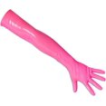 thumbnail image 4 of EXLATEX Latex Rubber Black Long Gloves Club Outfits Accessory Plus Size, 4 of 7