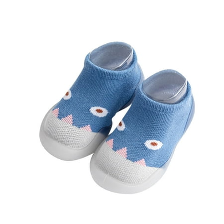 

JDEFEG Kids Shoes Size 12 Boys Girls Animal Cartoon Socks Shoes Toddler Fleece Warmthe Floor Socks Non Slip Prewalker Shoes Baby Shoes 5 Wide Blue 22