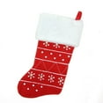 thumbnail image 3 of Northlight 19" Red and White Embroidered Snowflake Cuffed Christmas Stocking, 3 of 3