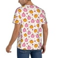thumbnail image 2 of Lsque Fall 70s Groovy Hippie 1 Pattern Mens Polo Golf Shirts Funny Graphics Shorts Sleeve Button Shirts Baseball T-shirt-4X-Large, 2 of 7