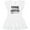 AA-White, variant on Inktastic Food Critic with Fork and Spoon Girls Toddler Dress