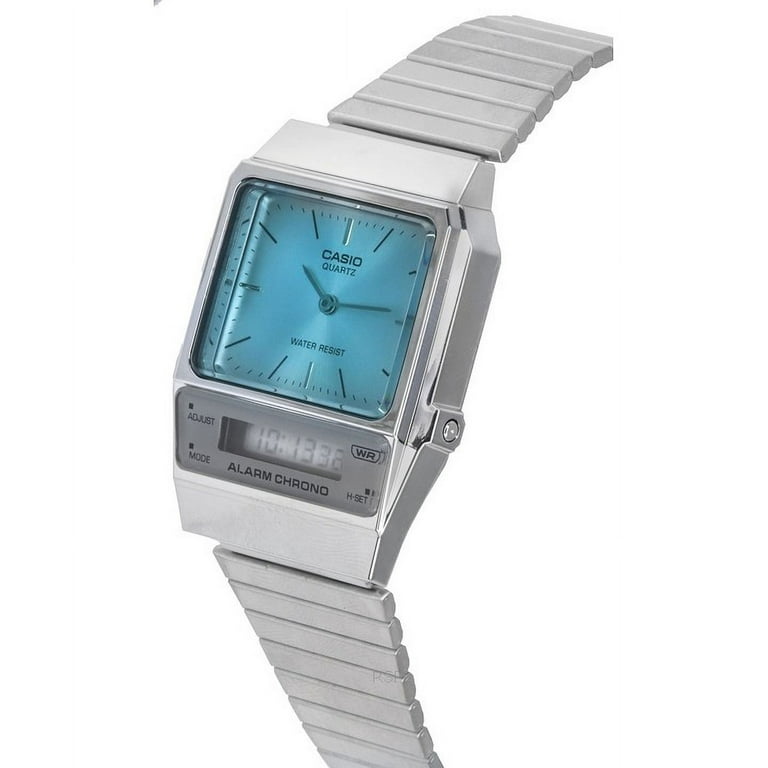 Casio Vintage Analog Digital Stainless Steel Bracelet Quartz AQ-800EC-2A  AQ800EC-2 Unisex Watch