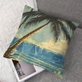 thumbnail image 7 of nygtbtfer Throw Pillow Cover, Couch Pillow Covers, Set of 2 Throw Pillow Case, Hawaiian Island Coconut Tree Sea, Decorative Throw Pillow Covers, Pillow Cover White, 7 of 7
