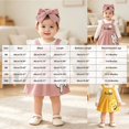 thumbnail image 3 of CAICJ98 Baby Girl Clothes Fall Winter Outfits Cute Print Infant Romper Suspender Skirt with Headband 3Pcs Set, Size 6-9 Months, 3 of 8