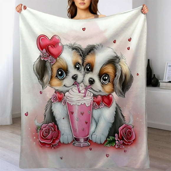Flannel Throw Blanket Soft Fleece Blanket for Couch | Warm Cozy Decorative Blanket for Indoor Outdoor Use | Lightweight Polyester Blanket for Bed Sofa Home Decor