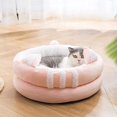 thumbnail image 5 of Cama para gatos con cueva para gatos, tienda de campaña lavable para gatos y perros, cama para perros de invierno, nido para mascotas para gatos, gatitos, cachorros, cómodo cojín para gatos con base, 5 of 5