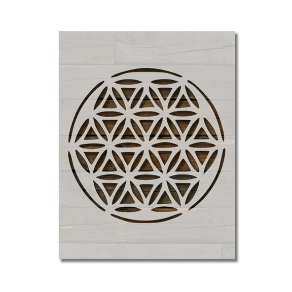Mandala Stencil Geometric Pattern Spiritual Template Reusable 8.5 x 11 for Painting on Walls, Wood, Etc. By Stencilville