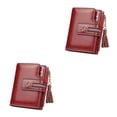 thumbnail image 3 of Minnieouse Cartera de cuero portátil, monedero de almacenamiento de cambio plegable, tarjetero de compras, bolsa de transporte, billetera, regalo Type4 NO4, 3 of 6
