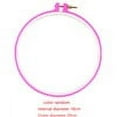 thumbnail image 4 of 1pc Plastic Embroidery Hoop Sugar tool candy color embroidery Color Embroidery Hoops Plastic Circle Cross Stitch Ring Tools Color Random, 4 of 9