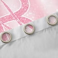 thumbnail image 4 of Homewish Girls Personalized Gifts Blackout Curtains Set of 2 (52x84 Each),Pink Letter R Window Curtains,Brauty Diamond Curtains and Drapes For Princess,Lightweight Room Decoration, 4 of 6