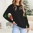thumbnail image 6 of Christmas Womens Sweatshirts Merry Xmas Graphic Printed Sweaters Long Sleeve Crew Neck Blouses Casual Funny Holiday Shirts Pullover Top, 6 of 8