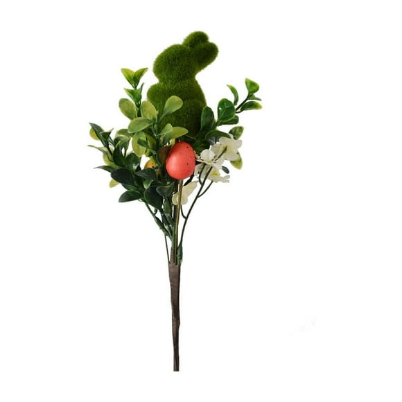 Lksixu Easter Decorations Easter DIY Decorations Simulated Leaf Cuttings with Colored Eggs Soft Decoration Branch Realistic Natural Festival Home Use Suitable for Spring Wedding Party Spring Decor
