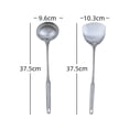 thumbnail image 2 of CHICHUMID 1Set Stainless Steel Kitchen Utensil Set Non Stick Cooking Tools with Convenient Hanging Hole, 2 of 5
