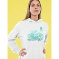 thumbnail image 2 of Koi Fish And Flowers. Hoodie Women -Image by Shutterstock, Female Medium, 2 of 4
