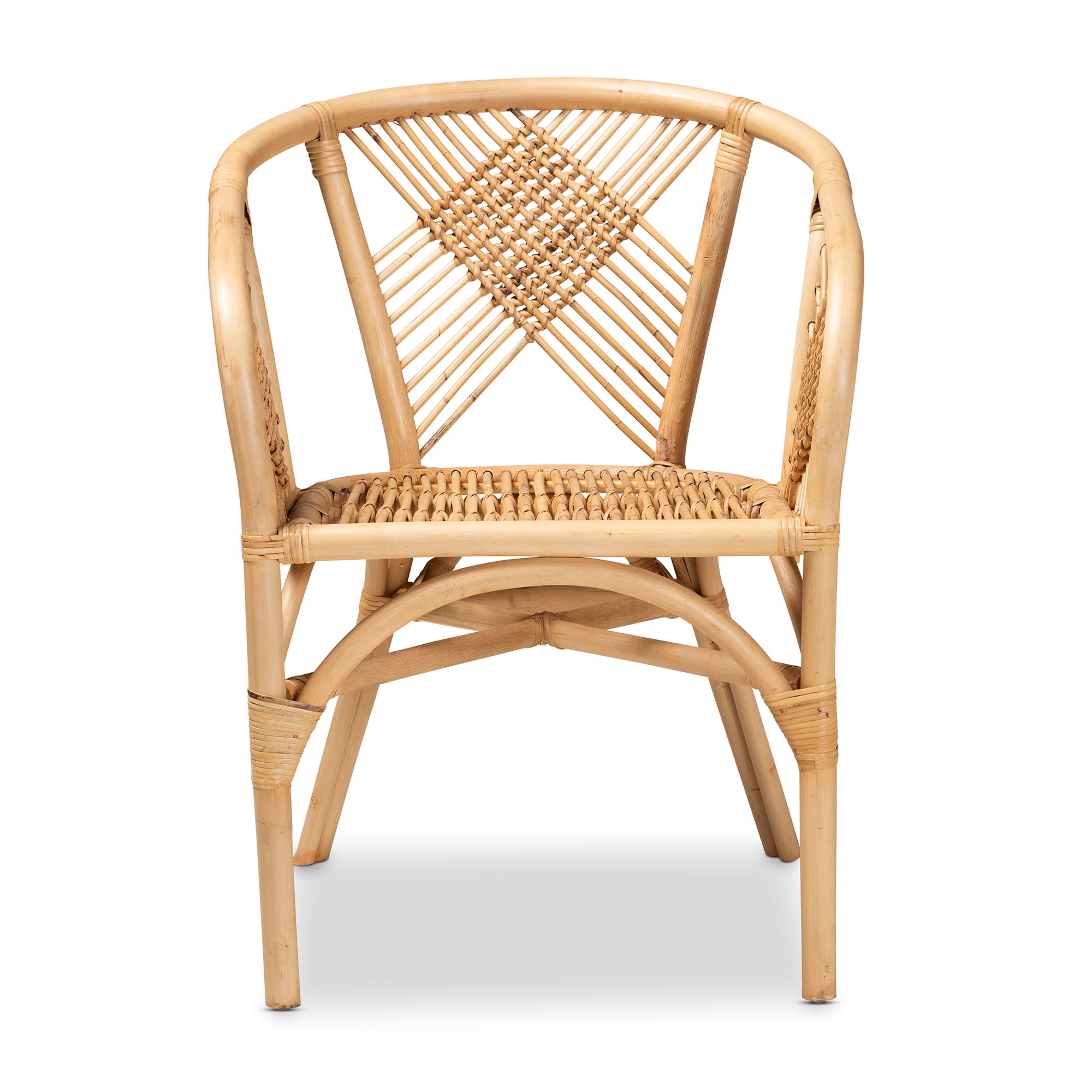 bali & pari Kagama Rattan BOHO Dining Chair, Natural Brown