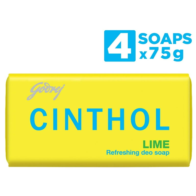 Cinthol Lime Soap 75g Pack of 4