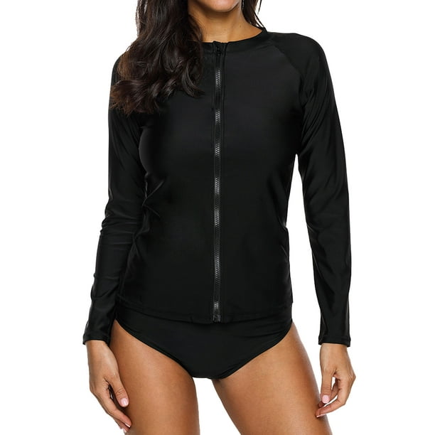 Charmo Charmo Rashguard Swimwear for Women Long Sleeve UV Protection