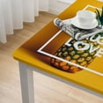 thumbnail image 4 of BANET  Tablecloth, Tropical Pineapple Fruit with Sunglasses on Yellow Wood Board Joyful Print, Dining Room Kitchen Rectangular Table Cover, Multicolor White, 4 of 7