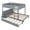 Gray, variant on UHOMEPRO Twin Over Twin Bunk Bed, Convertible into 2 Separate Beds, Sturdy Metal Bunk Bed Frame with Anti-Slip Ladder, Safety Guardrails & Large Under-Bed Storage, Black