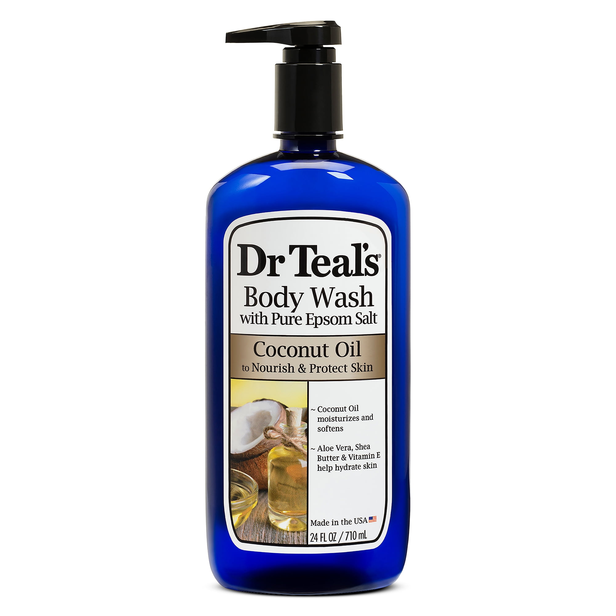 Dr Teal's Body Wash with Pure Epsom Salt, Nourish & Protect with