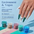 thumbnail image 6 of AZUREBEAUTY 31 Pcs Dip Powder Nail Kit Starter 20 Colors Glitter Nude Green Mermaid Serie Dip Powders Liquid Set with Base Top Coat Activator French Nails Art Manicure DIY Salon Christmas Gift, 6 of 8
