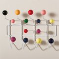 thumbnail image 3 of Baxton Studio Penny Wall Mounted Coat Rack in White, 3 of 4