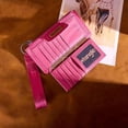 thumbnail image 3 of Wrangler Minimalist Wristlet Wallet with Phone Slot & RFID Protection & Smooth Zipper, Hot Pink, 3 of 7