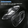 thumbnail image 6 of 1 Pair Front Headlight Cover Headlamp Clear Lens Shell for Mercedes Benz E Class W212 No.A2128209561, 6 of 6