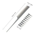 thumbnail image 3 of Peine para resaltar y seccionar ajustable, peine profesional de 2 lados para teñir el cabello, cepillo de corte y tejido, herramienta de peinado para teñir el cabello en salones de belleza, 3 of 9