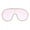 Clear (Pink), variant on Women's Rhinestones Sunglasses Oversized Round Goggle Style UV400 Black, Black