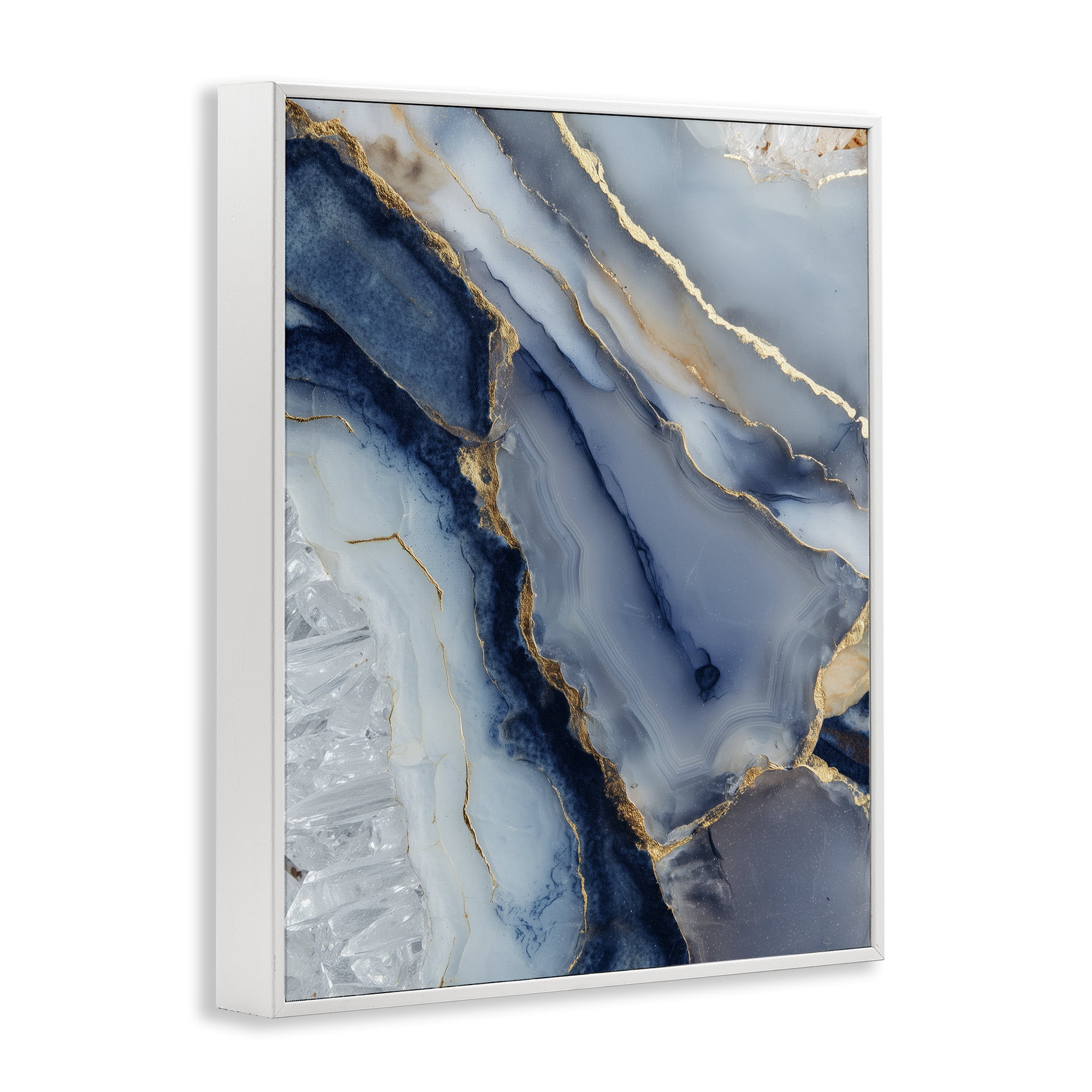 Stupell Industries Crystal Twilight Cracks White Framed Giclee Art, design by Svetlana Aleynikova