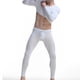 thumbnail image 2 of Jumpingount Conjunto de ropa interior para hombre, ropa de dormir de seda helada para otoño e invierno, ropa de abrigo de Color sólido, camiseta interior conjuntos de ropa Color de piel/M Jumpingount AP013755-13, 2 of 6