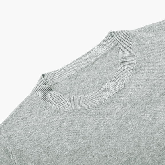 Yuanlong Womens Sweaters Versatile Plain O Neck Long Sleeve Ribbed Knitting Cotton Sweater Winter Layer Warm Pullover Tops