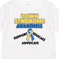 thumbnail image 4 of Inktastic Down Syndrome Awareness Support, Educate, Advocate Boys or Girls Long Sleeve Toddler T-Shirt, 4 of 5