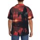 thumbnail image 3 of Balery Lone Rider Under Red Sky Camisa Casual de Manga Corta con Botones para Hombre, Texturizada, Estilo Cubano, para Playa, Verano-4X-Large, 3 of 5
