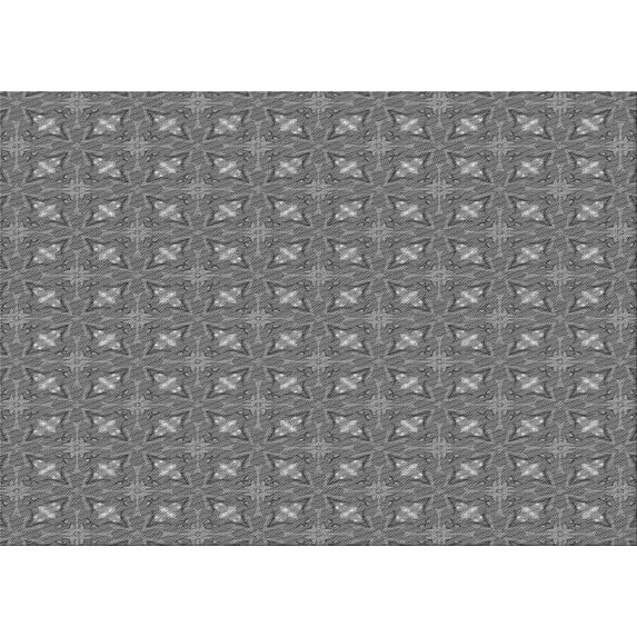 Ahgly Company Indoor Rectangle Patterned Carbon Gray Area Rugs, 4' x 6'