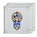 thumbnail image 3 of Prince Anime Fighting Powerful Men Cartoon Parody Design - Square Glass Coaster, Set of 4, 3 of 4