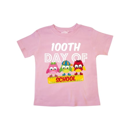 

Inktastic Owl 100 Days School Gift Toddler Boy or Toddler Girl T-Shirt