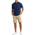 thumbnail image 2 of CAMISAS POLO PARA HOMBRE INSPIRE CHIC DE MANGA CORTA LIGERAS, AJUSTE REGULAR, CASUAL, DE NEGOCIOS, CAMISA DE GOLF SÓLIDA XL AZUL OSCURO, 2 of 6
