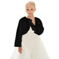 thumbnail image 2 of XIMIN Girls Long Sleeve Cardigan Cotton Wedding Party Dress Coat Faux Fur Jacket Open Front Shrug Long Sleeve Top Cute Jacket Princess Cape Cardigan Outwear, 2 of 5