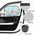 thumbnail image 6 of Yuyamidu Starfish Automotive Window Sunshades Blue Ocean Car Window Shades Shell Car Window Sun Shades for Kids 2 Piece Sunshade for Car Window Women Gifts, 6 of 7