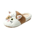 thumbnail image 2 of Willtoo Cute Cat House Slippers for Women Fluffy Plush Slippers Cozy Soft Memory Foam Indoor Outdoor Non-slip Winter Warmth Walking Shoes, 2 of 4