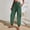 Green, variant on SIYUDAN Pants For Women Ladies Casual Pants Army Green Adult Pants Women Loose Yoga Pants For Women Wide Leg Womens Pants With Pockets Summer Pants